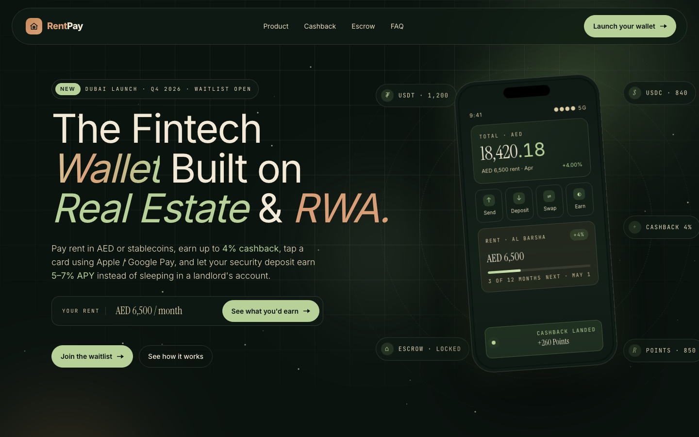 RentPay landing page